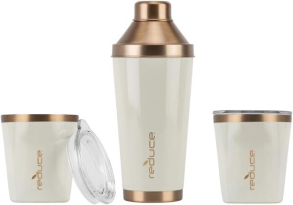 Reduce 3pc Cocktail Shaker Set With 10-oz. Lowball Tumblers - Image 3