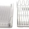 Polder 4pc Dish Rack Set With Slide Out Drying Tray - Image 2