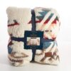 Pendleton Sherpa Ultra Soft And Cozy Fleece Blanket – White Sand, King - Image 3
