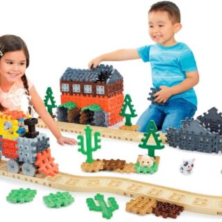 Little Tikes Waffle Blocks Steam Train - 48 x 81 x 11.5" - 173 Pcs