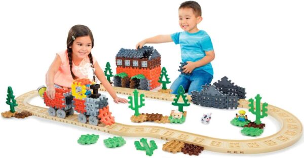 Little Tikes Waffle Blocks Steam Train - 48 x 81 x 11.5" - 173 Pcs