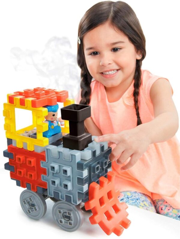 Little Tikes Waffle Blocks Steam Train - 48 x 81 x 11.5" - 173 Pcs - Image 8