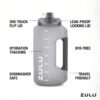 Zulu Water Bottles With Hydration Tracking Time Markers - 2 Pack - 64 Oz - Gray & Royal Blue - Image 6