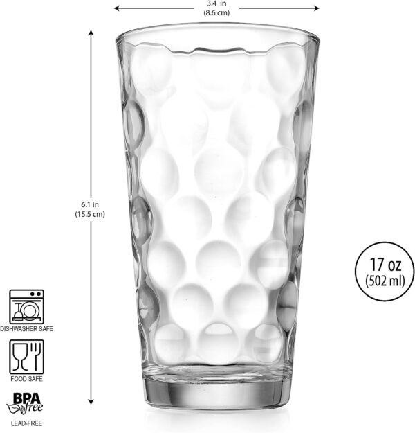 Wendy Bellissimo & Beyond Glassware Set - 18 Piece Mixed Drinkware - Image 10