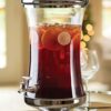 Shannon Crystal Horizon Chrome and Glass Mouth Beverage Dispenser Party Catering Buffet-2.5 Gallon