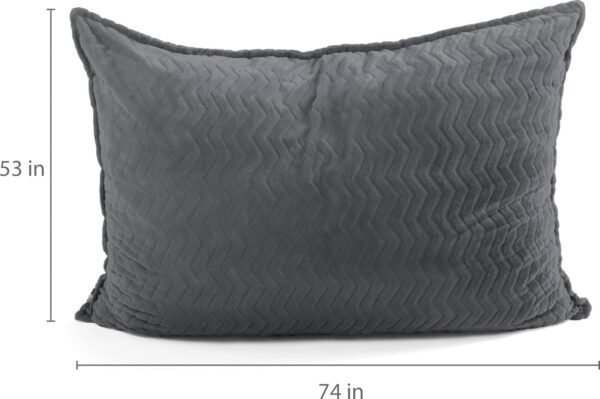 Lounge & Co. Jumbo Crash Pillow Foam Filled Plush Lounger - Image 3
