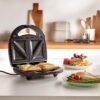VonShef 3-in-1 Sandwich Toaster, Waffle Maker & Grill - Image 6