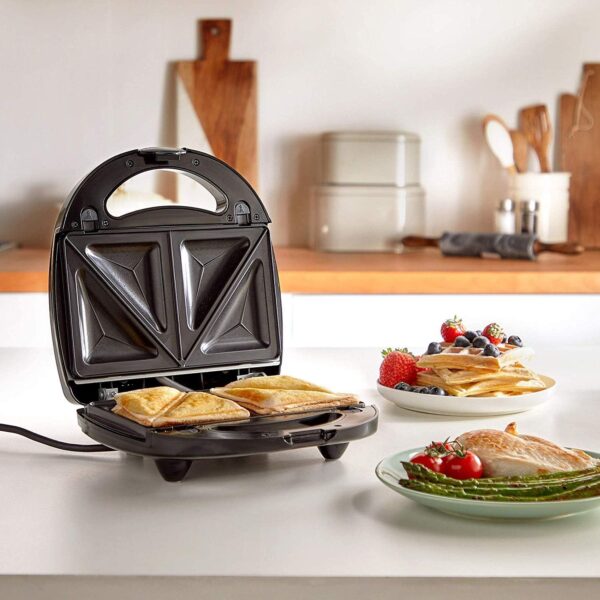 VonShef 3-in-1 Sandwich Toaster, Waffle Maker & Grill - Image 6