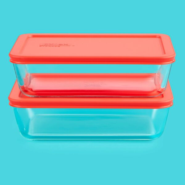 Portable Easy Grab Double Decker 9 Piece Food Storage Container Set - Image 2