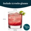 Libbey Heavy Base Madison Rocks 4 Piece Set Drinking Glasses 11.7 Oz - Image 6