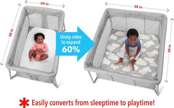 Skip Hop Play Yard To Night Expanding Baby Travel Crib - Image 3