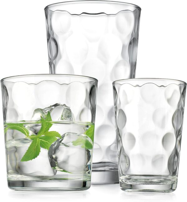 Wendy Bellissimo & Beyond Glassware Set - 18 Piece Mixed Drinkware - Image 7
