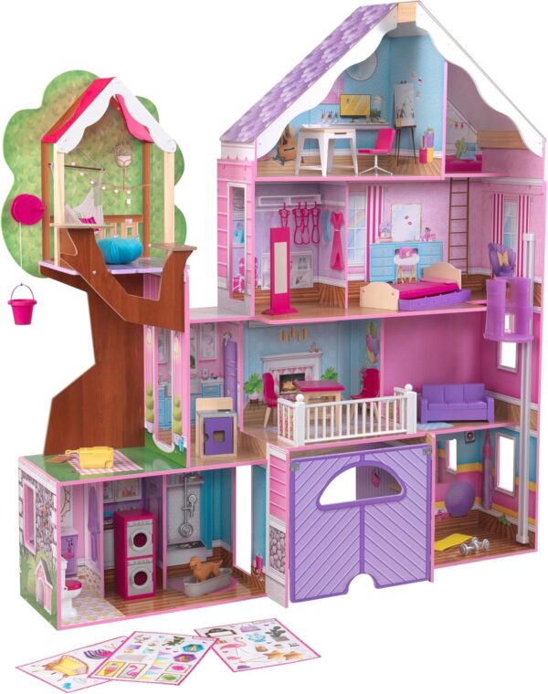 Kidkraft Treehouse Retreat Mansion Dollhouse Castle 56.1" X 16.9" X 59.3" - Image 3
