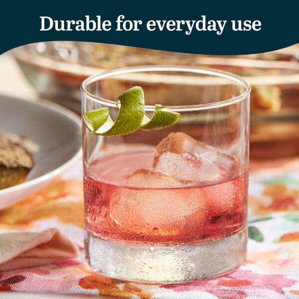 Libbey Heavy Base Madison Rocks 4 Piece Set Drinking Glasses 11.7 Oz - Image 4