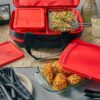 Portable Easy Grab Double Decker 9 Piece Food Storage Container Set - Image 4
