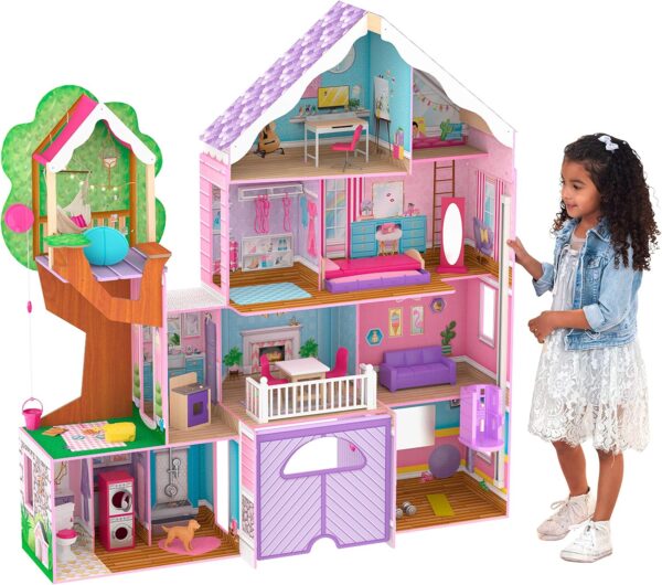 Kidkraft Treehouse Retreat Mansion Dollhouse Castle 56.1" X 16.9" X 59.3"