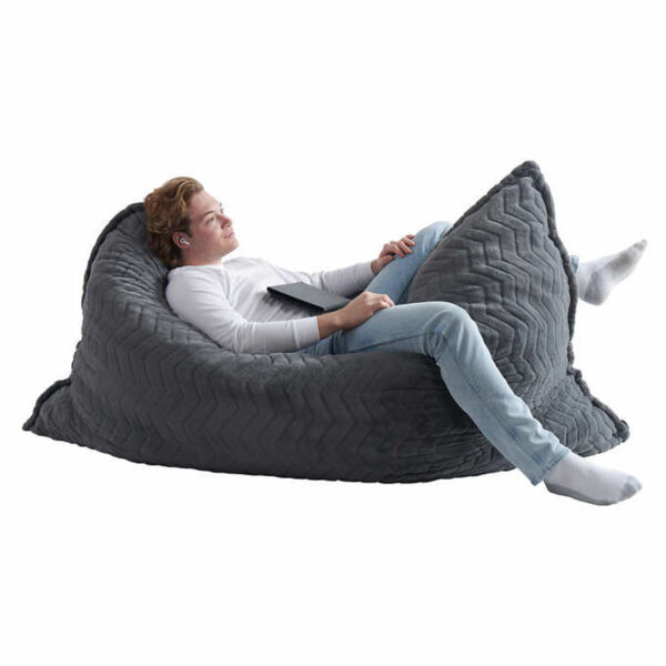 Lounge & Co. Jumbo Crash Pillow Foam Filled Plush Lounger - Image 5