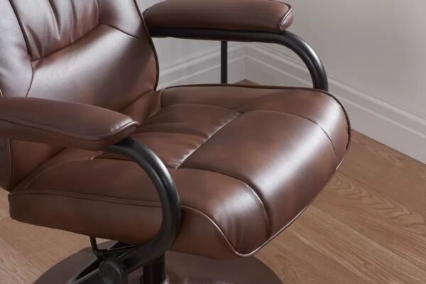 Memphis Swivel Chair and Footstool - Image 8
