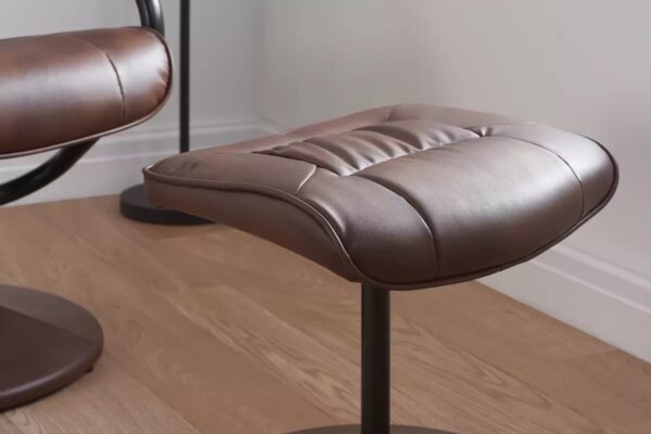 Memphis Swivel Chair and Footstool - Image 5
