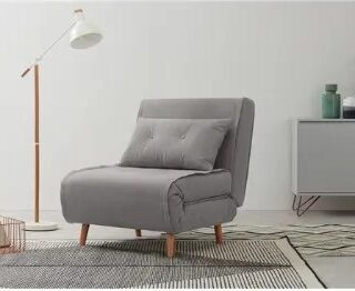 Haru Single Sofa Bed - Marshmallow Grey