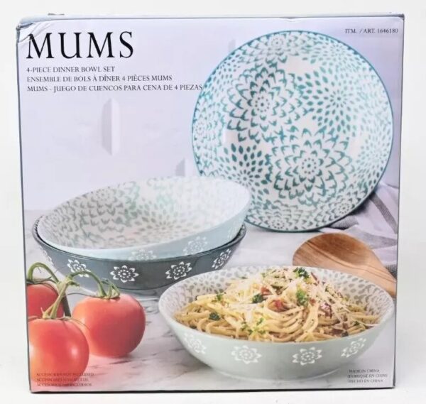 Baum Mums 4-Piece Dinner Bowl Set - Image 5