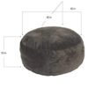 Jumbo Foam Lounger Filled Bean Bag Chair - Image 3