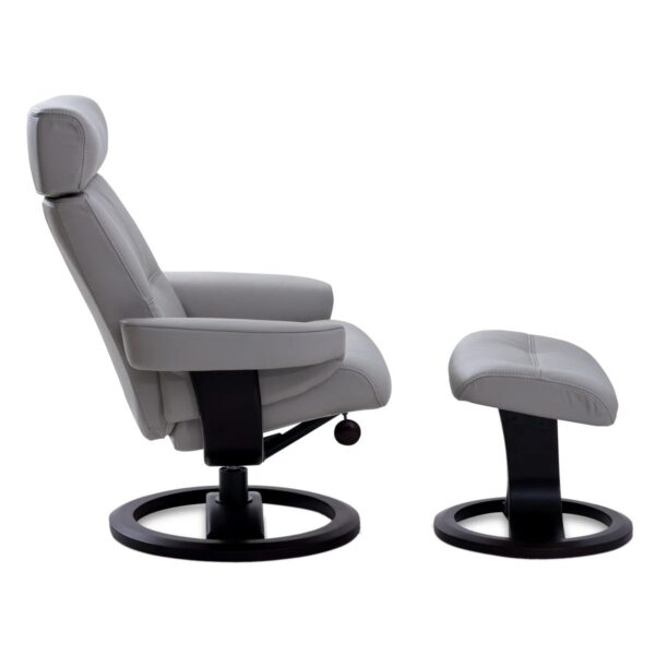 Oslo Leather Recliner & Ottoman - Image 3