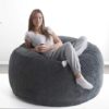 Jumbo Foam Lounger Filled Bean Bag Chair