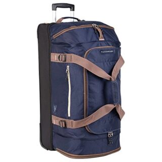 Skyway Luggage Globe Trekker 2 Compartment Rolling Duffel Bag - Navy Blue