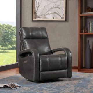 Churchill Leather Power Swivel Glider Recliner