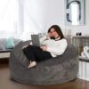 Jumbo Foam Lounger Filled Bean Bag Chair - Image 6