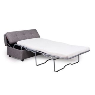 Synergy Home Furnishings Grey Fabric Sleeper Ottoman