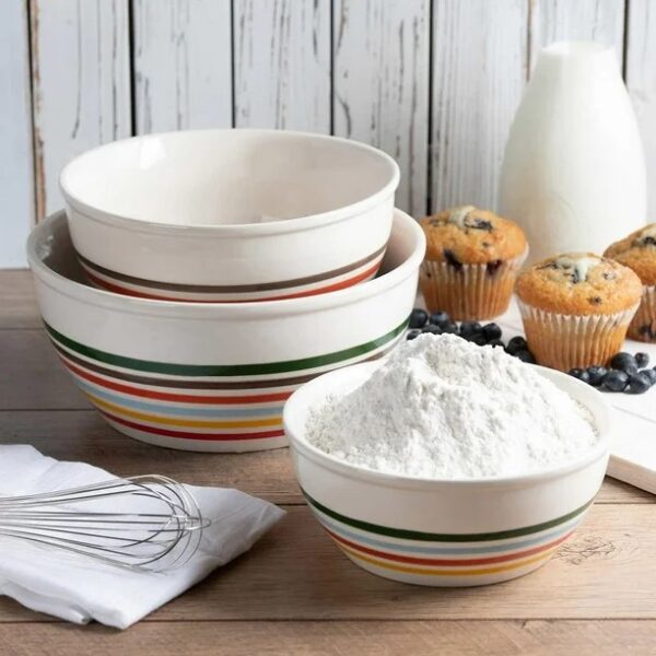 Baum Striped Bowl Set, 3-piece - Image 3