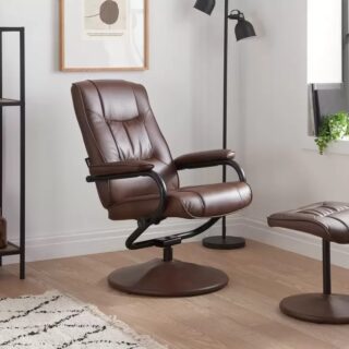 Memphis Swivel Chair and Footstool
