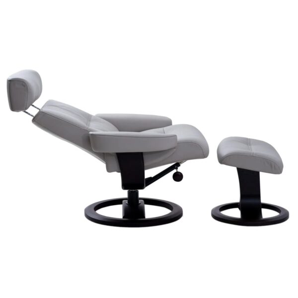 Oslo Leather Recliner & Ottoman - Image 4