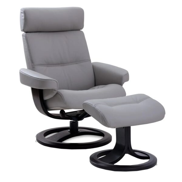 Oslo Leather Recliner & Ottoman - Image 5