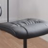 Memphis Swivel Chair and Footstool Black - Image 6