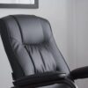 Memphis Swivel Chair and Footstool Black - Image 10