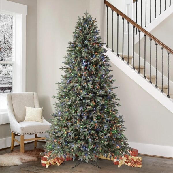 7.5ft (2.2m) Pre-Lit Artificial Christmas Tree with 1,850 Colour Changing Micro LED Lights - Image 6