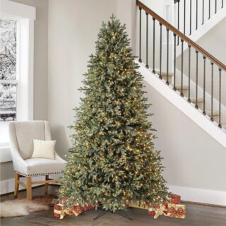 7.5ft (2.2m) Pre-Lit Artificial Christmas Tree with 1,850 Colour Changing Micro LED Lights