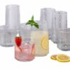Anchor Hocking Brockhill Hammered Glassware Set 16-piece - Image 5