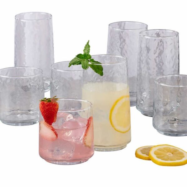 Anchor Hocking Brockhill Hammered Glassware Set 16-piece - Image 5