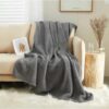 Artisan Cozy Knit Throw Blanket - 60”x70” - Grey - Image 3