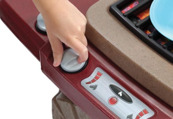 Step2 Fixin Fun Outdoor Toy Grill with 10 Piece Stack and Stay Hot Dog Play Set - Image 3