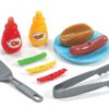 Step2 Fixin Fun Outdoor Toy Grill with 10 Piece Stack and Stay Hot Dog Play Set - Image 4