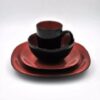 Thomson 16pc Stoneware Dinnerware Set – Bali Carmine - Image 3