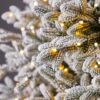 7.5ft (2.2m) Pre-Lit Flocked Artificial Christmas Tree with 1,850 Colour Changing Micro LED Lights - Image 3