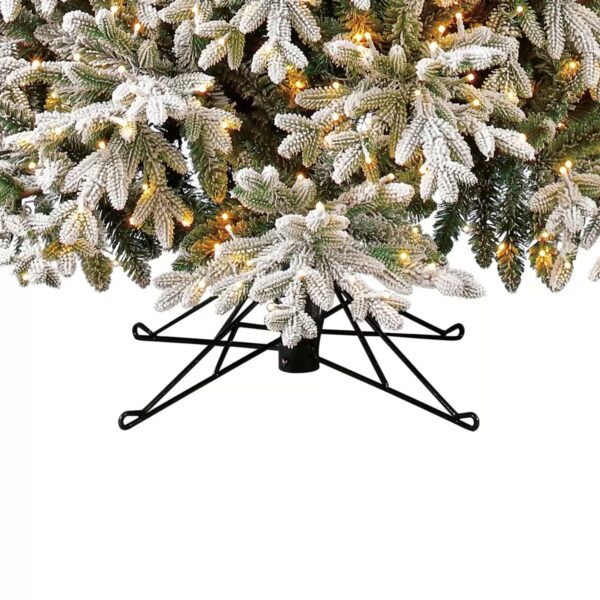 7.5ft (2.2m) Pre-Lit Flocked Artificial Christmas Tree with 1,850 Colour Changing Micro LED Lights - Image 7