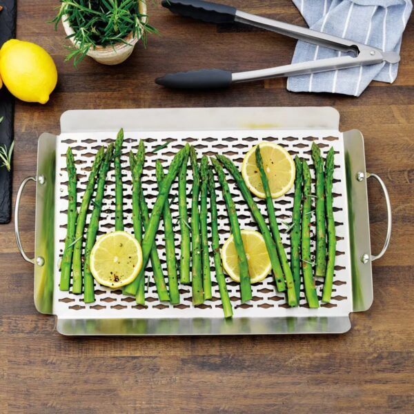 Linkfair Stainless Steel BBQ Grill Baskets - 2 piece - Image 5