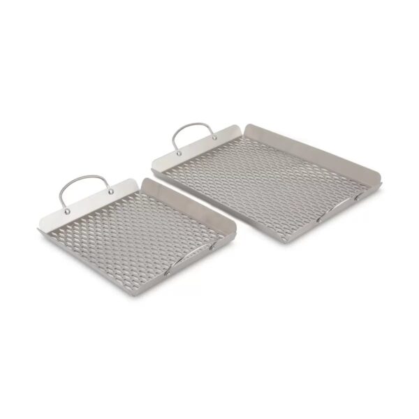 Linkfair Stainless Steel BBQ Grill Baskets - 2 piece - Image 6